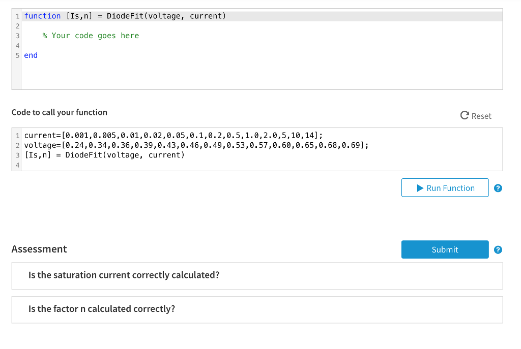 Solved Diode For a diode the relationship between voltage