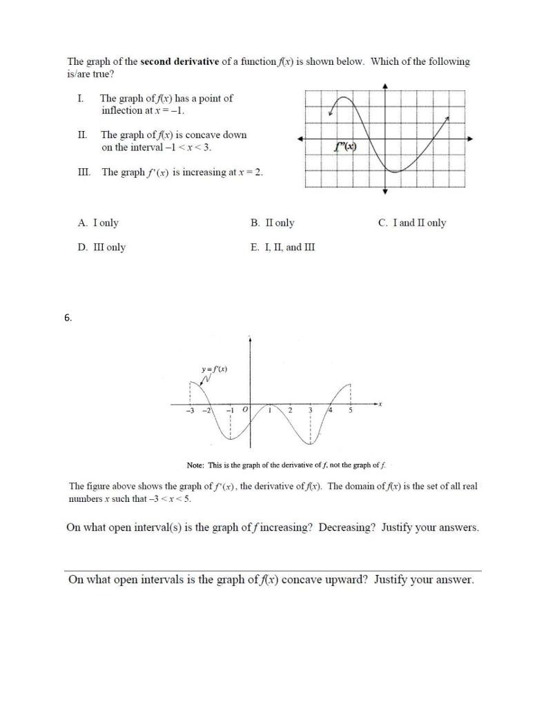 Solved For exercises 1 and 2, determine the open intervals | Chegg.com