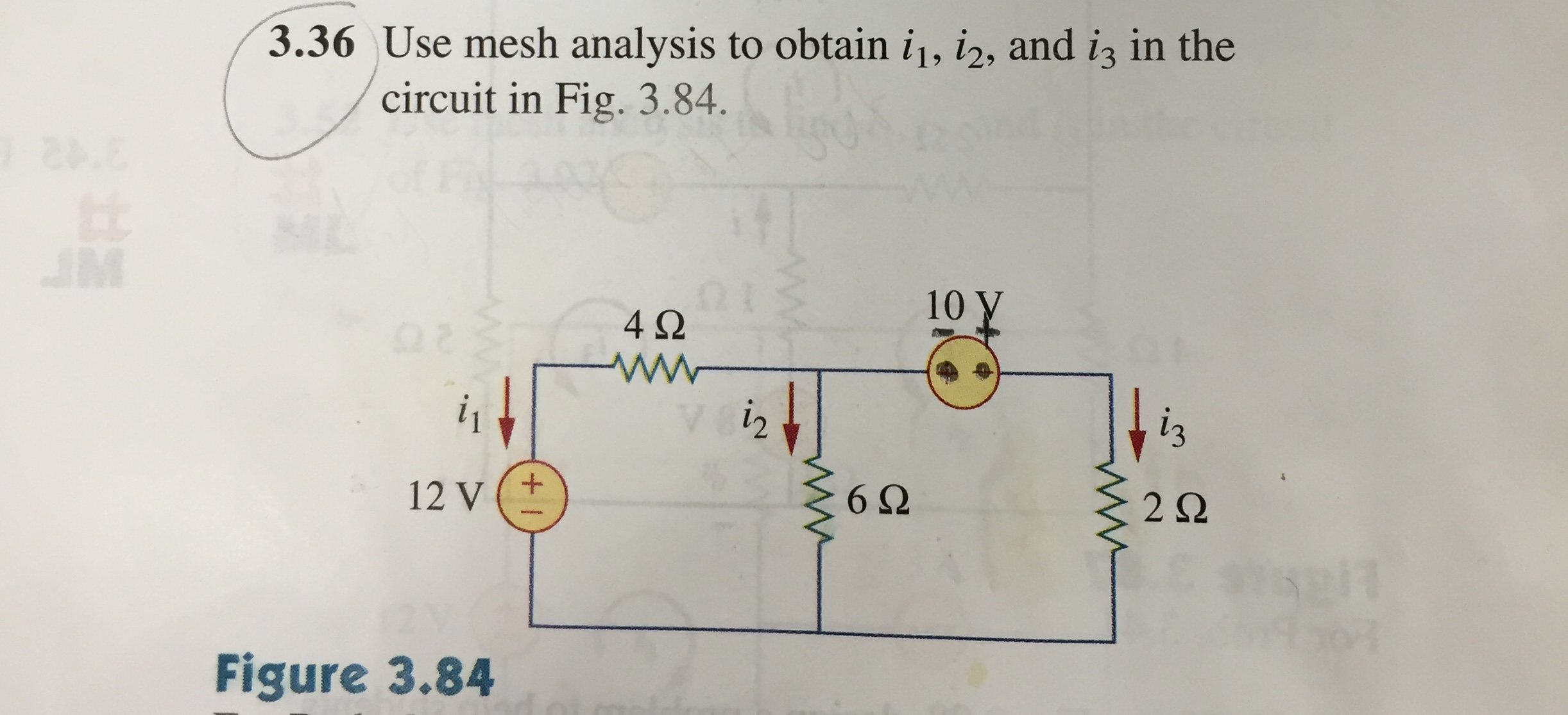 Solved Use Mesh Analysis To Obtain I1, I2, And I3 In The | Chegg.com