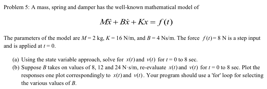 Solved this is a matlab problem needs for loop code | Chegg.com