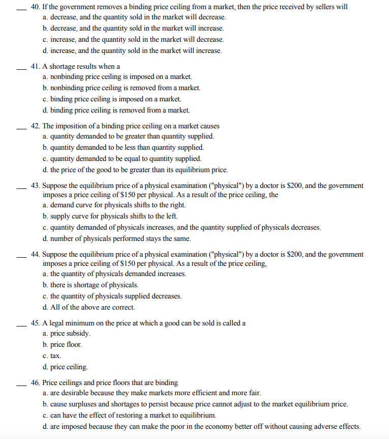 Solved PLEASE SHOW HOW EACH PROBLEM WAS SOLVED. FORMULA, | Chegg.com