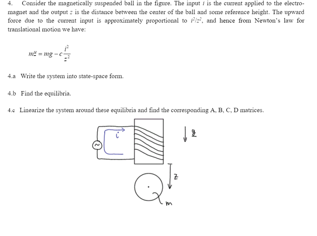 Consider the suspended ball in the