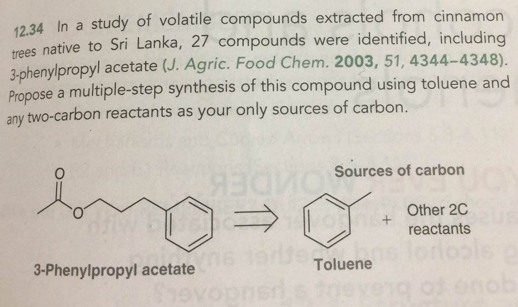 Solved In A Study Of Volatile Compounds Extracted From | Chegg.com