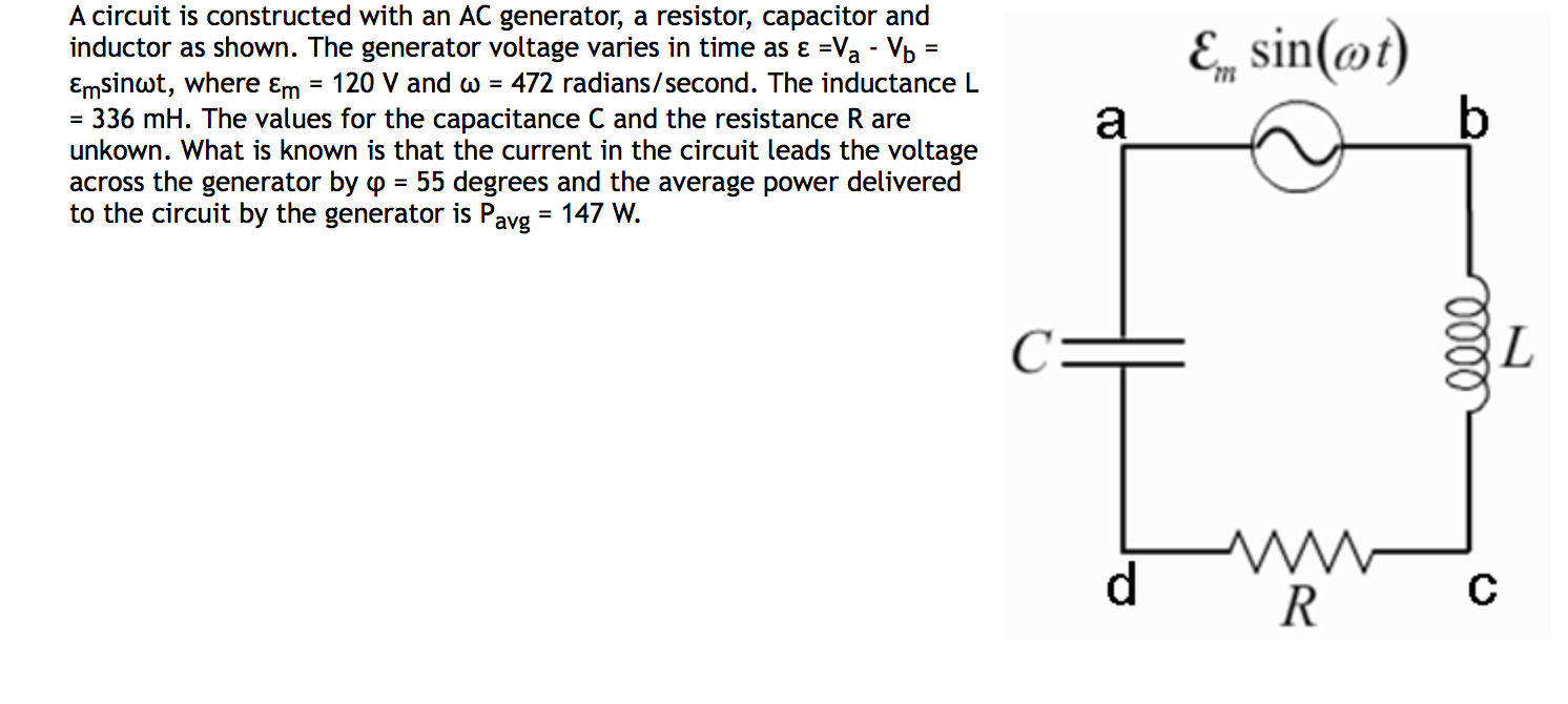 Solved 1.What is Imax, the amplitude of the current