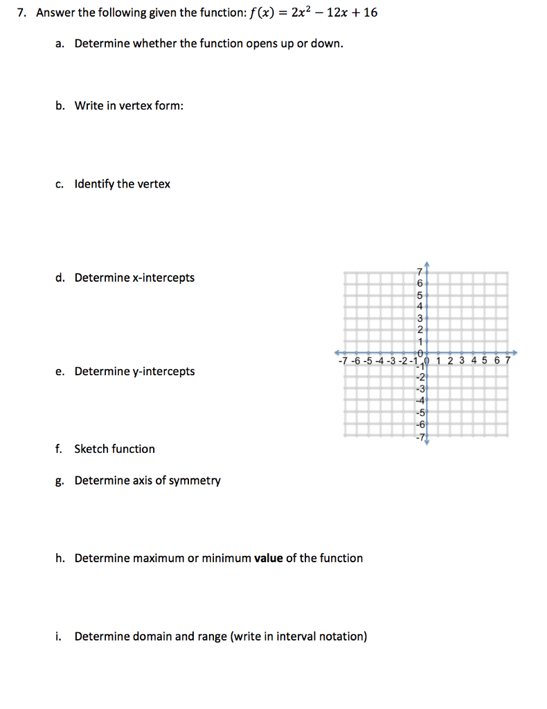 Solved Answer the following given the function: f(x) = 2x^2 | Chegg.com