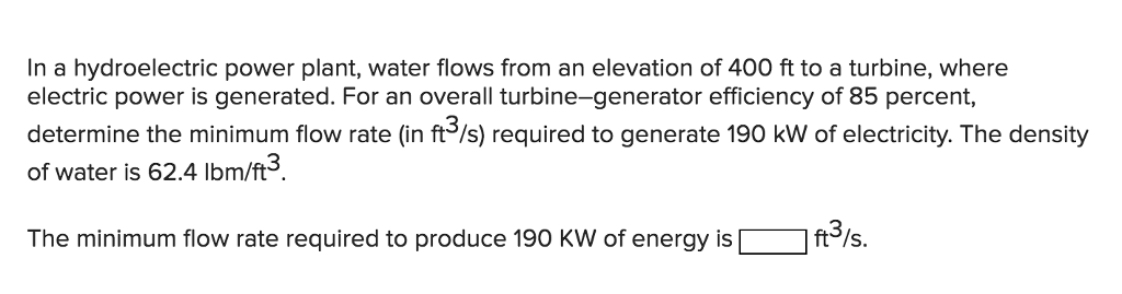 solved-in-a-hydroelectric-power-plant-water-flows-from-an-chegg