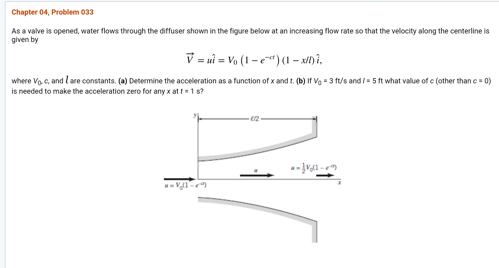 Solved As a valve is opened, water flows through the