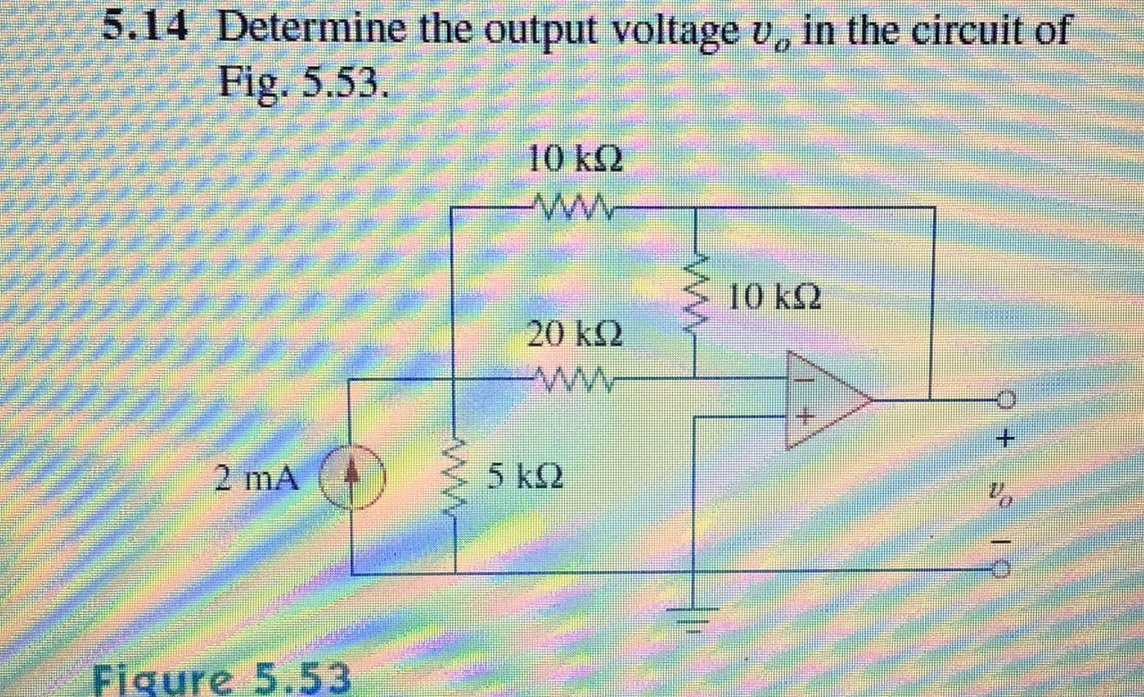 Solved 5.14 Determine the output voltage v0 in the circuit | Chegg.com