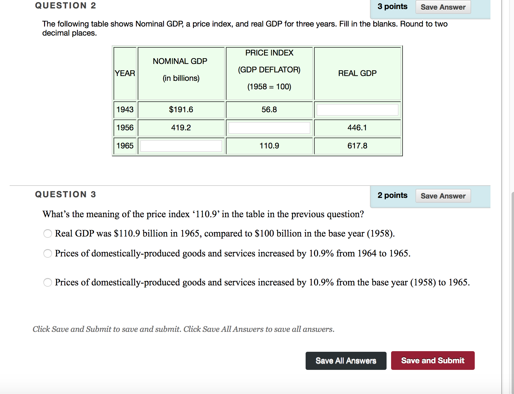 How To Calculate Nominal Gdp From A Table All we have to do is
