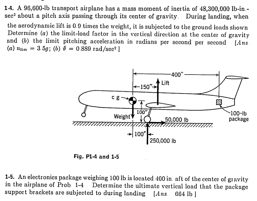 A 9G,GOOlb transport airplane has a mass moment of