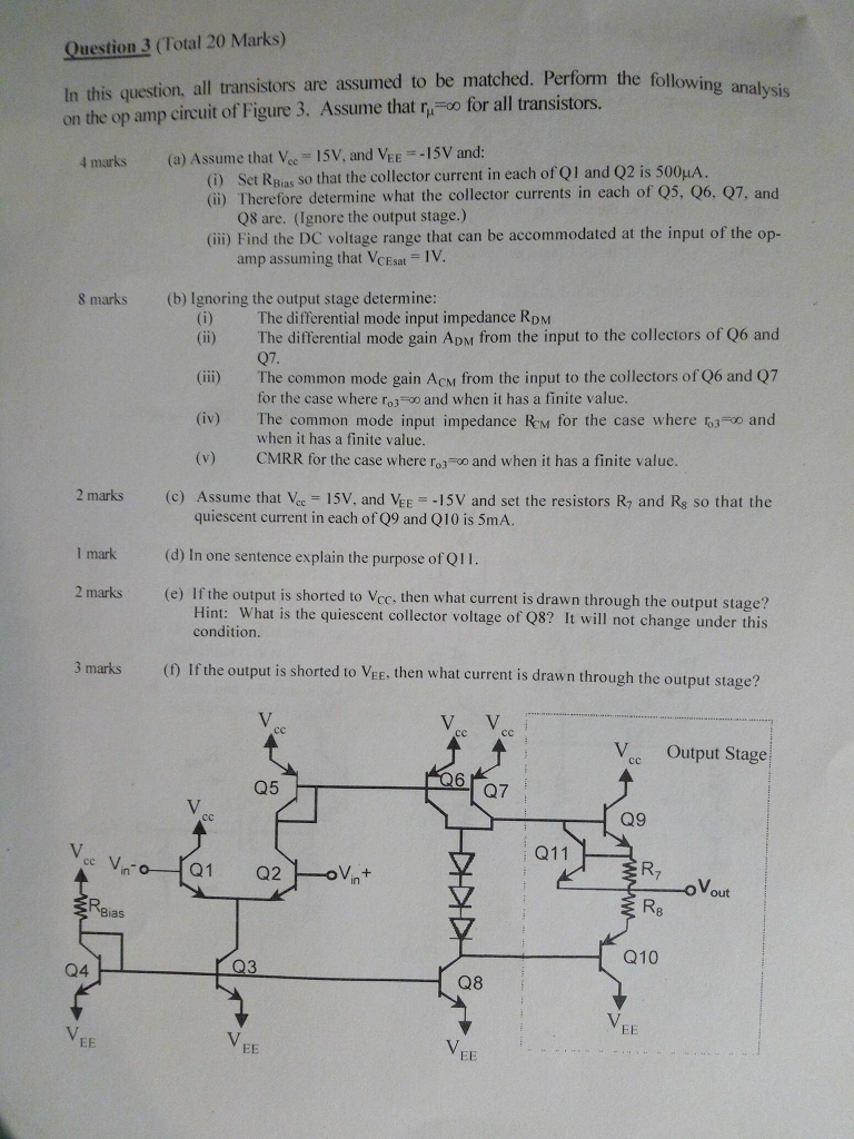 Solved In this question, all transistors are assumed to be | Chegg.com