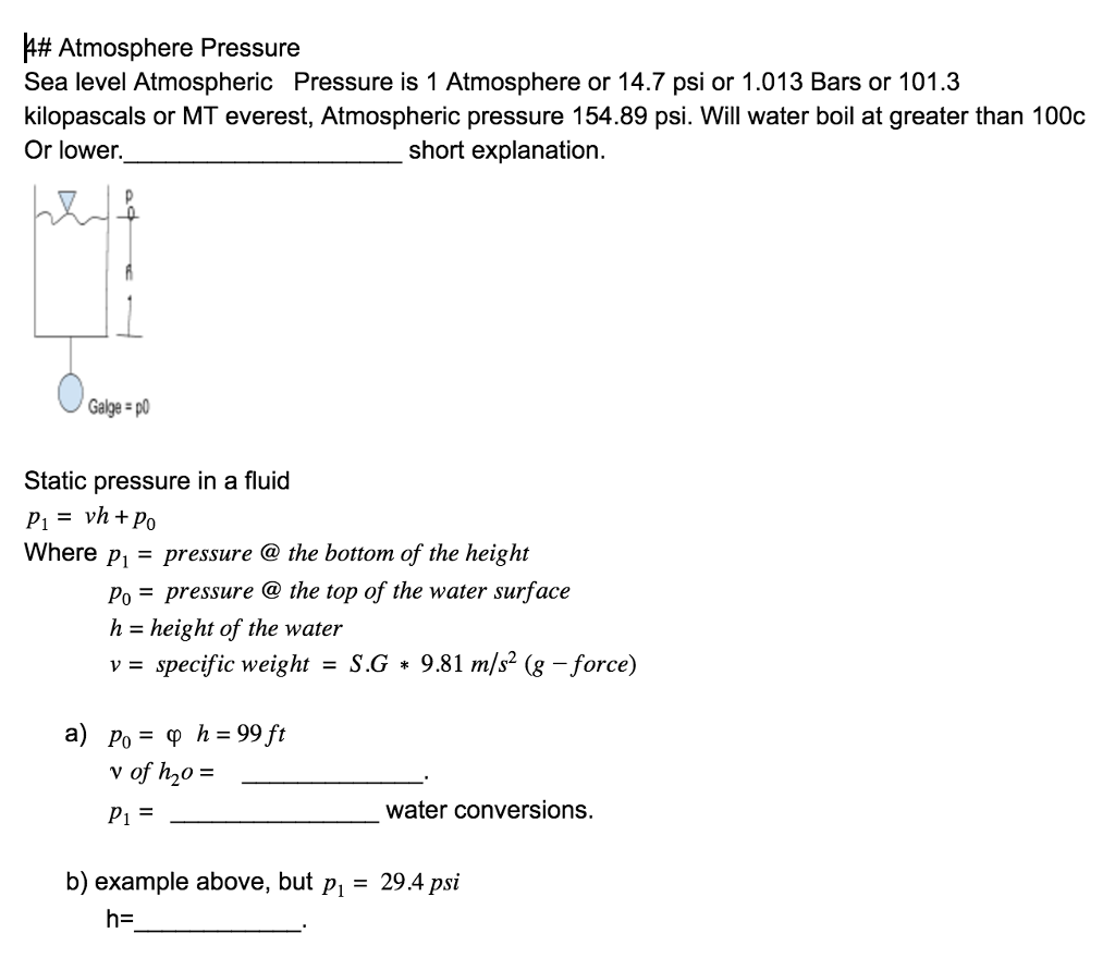 solved-atmosphere-pressure-sea-level-atmospheric-pressure-chegg