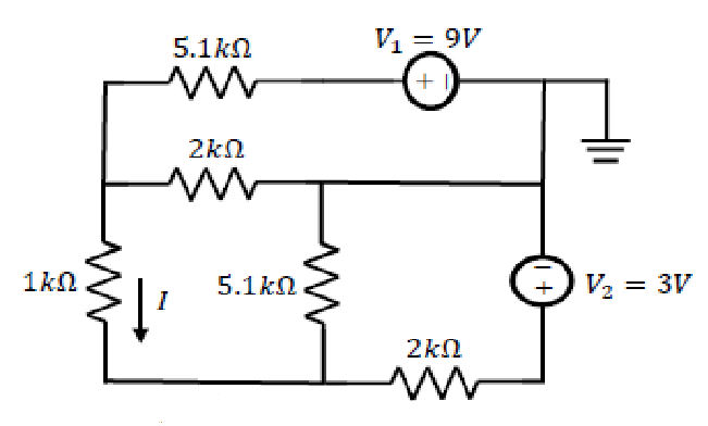 Solved Solve for the voltage drop across the 1k? resistor | Chegg.com