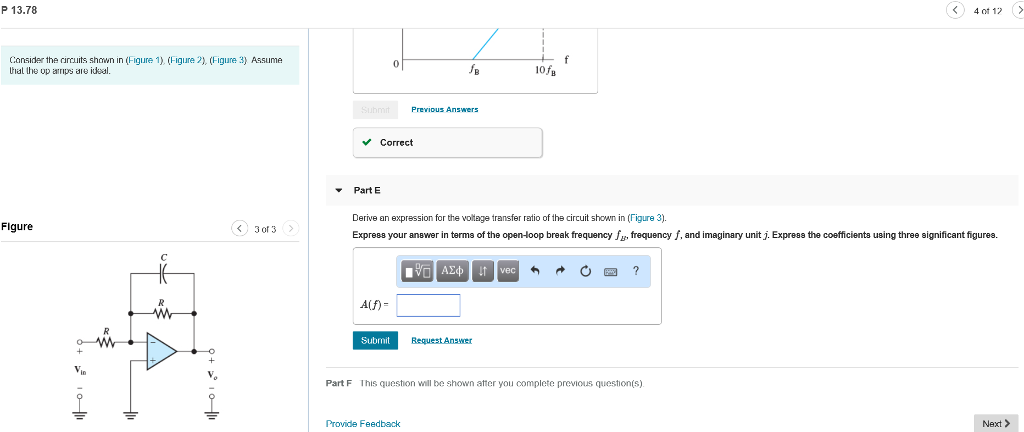Solved P 13.78 4 ot 1 > Consider the circuits shown in | Chegg.com