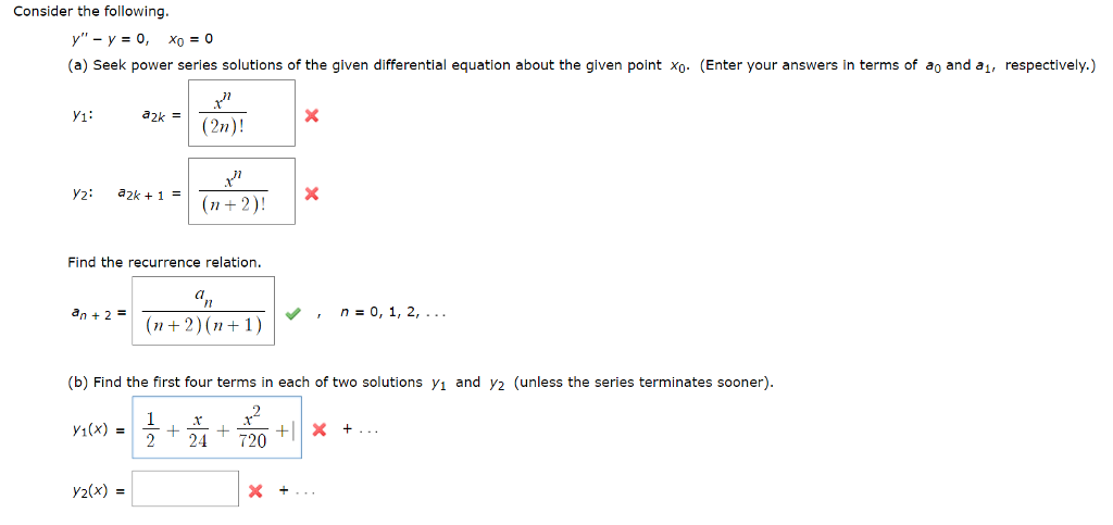 Solved Consider The Following A Seek Power Series