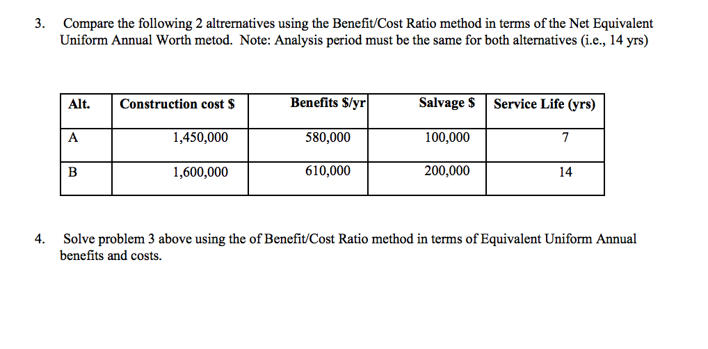 solved-3-compare-the-following-2-altrernatives-using-the-chegg