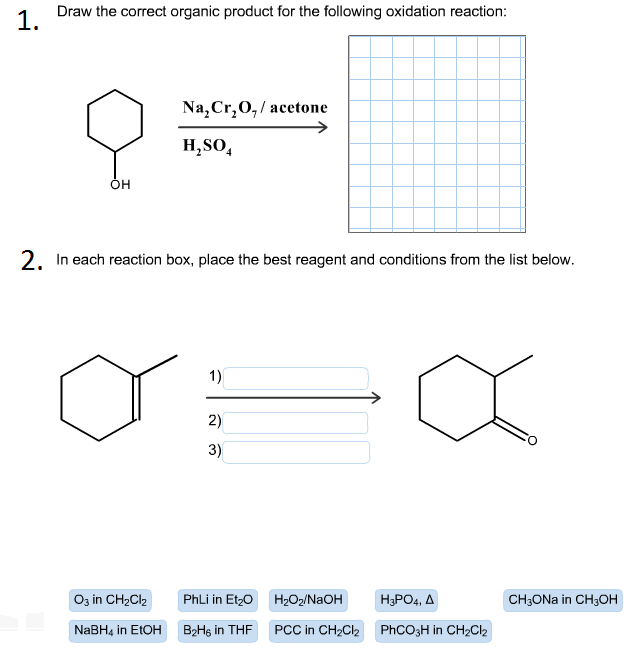 Solved Draw the correct organic product for the following