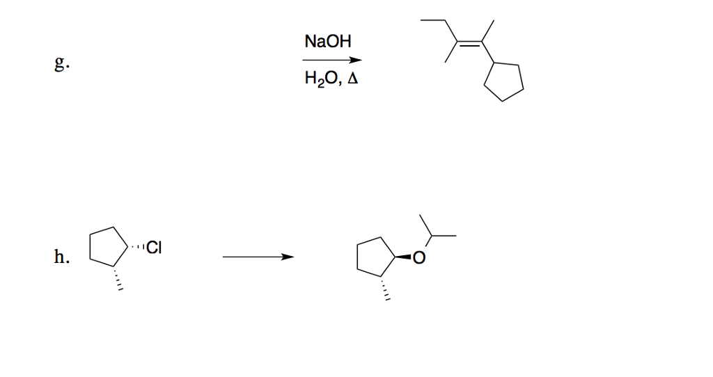 Solved Complete the following reactions by drawing the major | Chegg.com