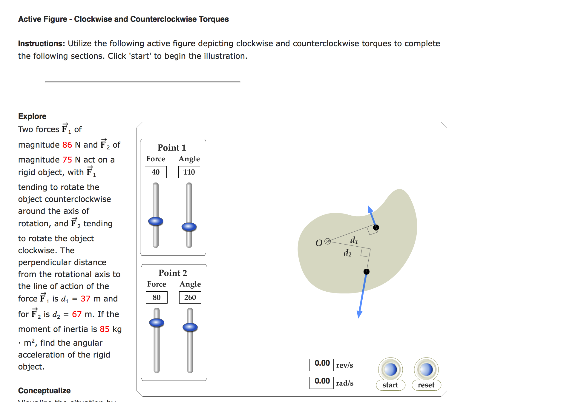 Solved Active Figure Clockwise and Counterclockwise Torques