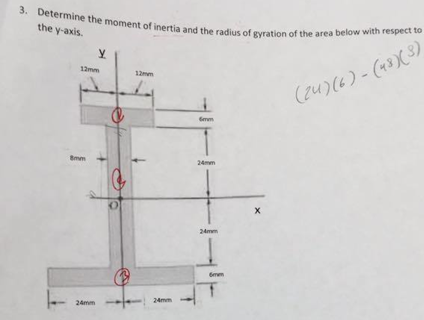 Solved Determine the moment of inertia and the radius of | Chegg.com
