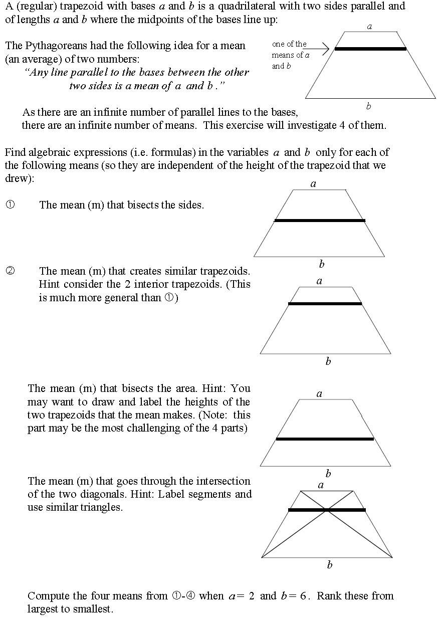 Solved A (regular) Trapezoid With Bases A And B Is A | Chegg.com