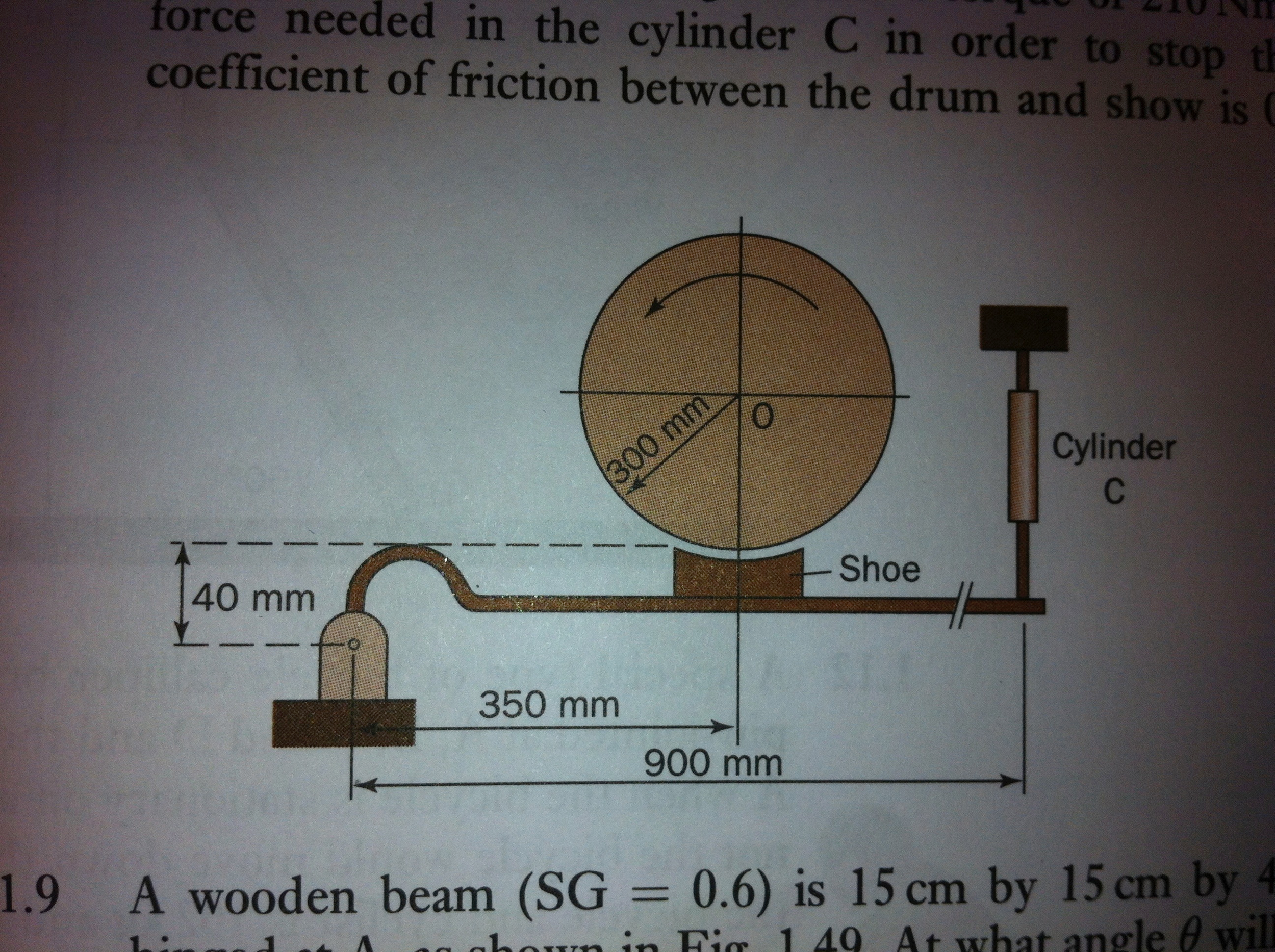 Solved A certain design of brake drum is as shown in | Chegg.com