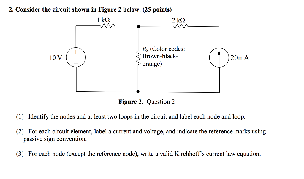 Solved 2. Consider the circuit shown in Figure 2 below. (25 | Chegg.com