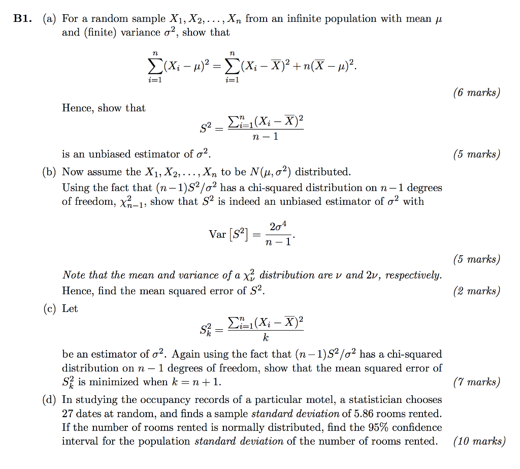 for-a-random-sample-x-1-x-2-x-n-from-an-chegg