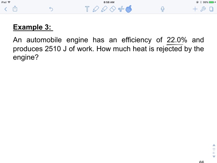 Solved An automobile engine has an efficiency of 22.0% and | Chegg.com