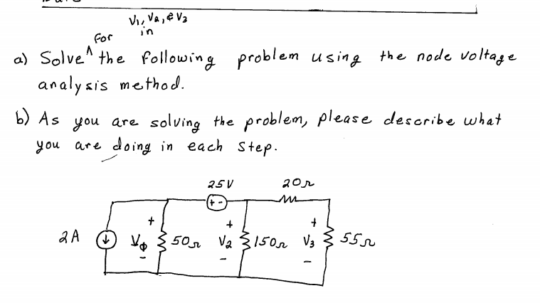 Solved Forn a) Solve the following problem using the node | Chegg.com