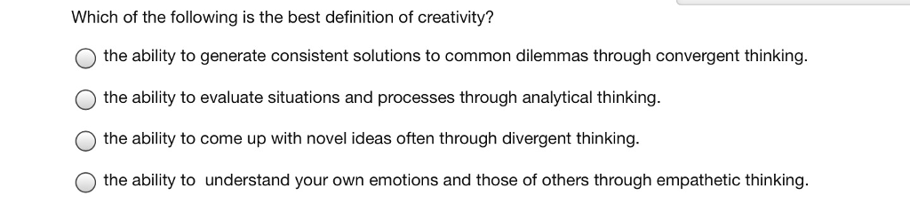 Solved Which Of The Following Is The Best Definition Of C Chegg