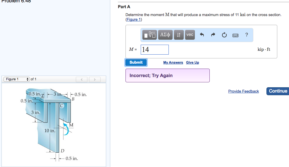 Solved Determine the moment M that will produce a maximum | Chegg.com