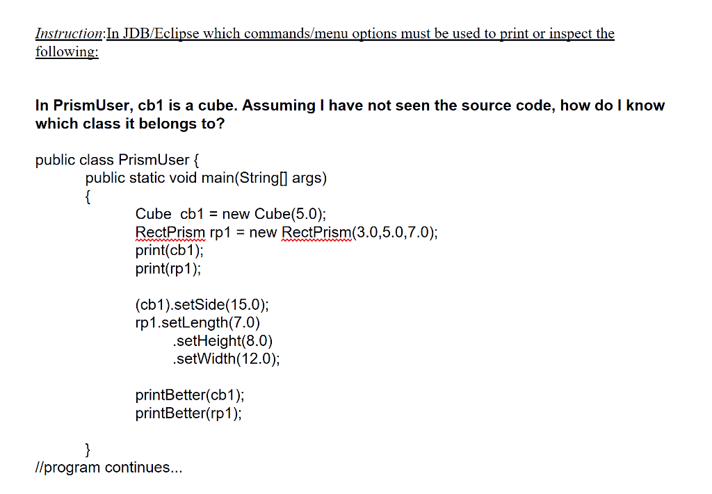 solved-instructio-in-jdb-eclipse-which-commands-menu-options-chegg