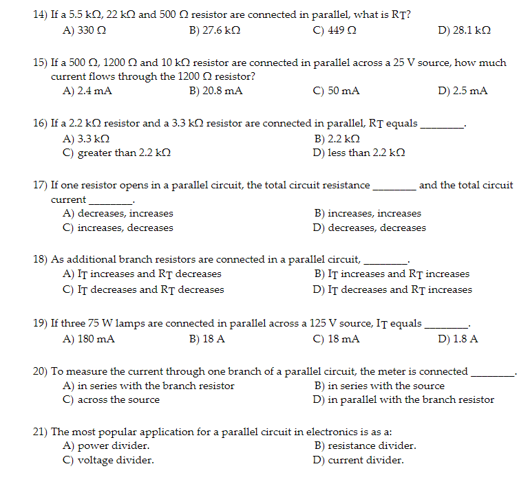 Solved 14 If A 5 5 KQ 22 K And 500 Resistor Are Chegg solved-14-if-a-5-5-kq-22-k-and-500-resistor-are-chegg