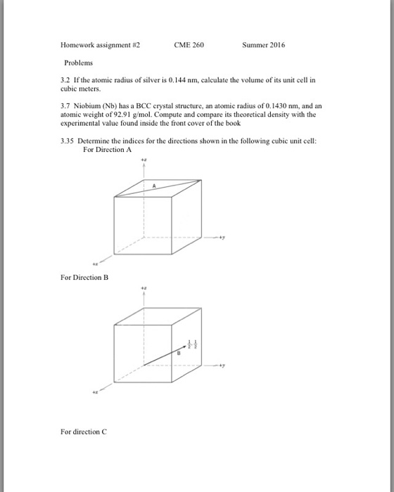 If the atomic radius of silver is 0.144 nm. calculate | Chegg.com