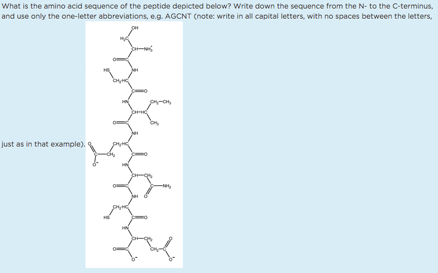 What is the amino acid sequence of the peptide