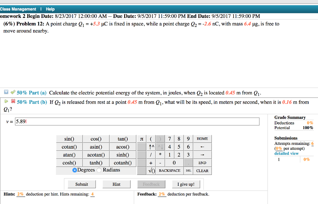 Solved A point charge Q_1 = +53 mu C is fixed in space, | Chegg.com