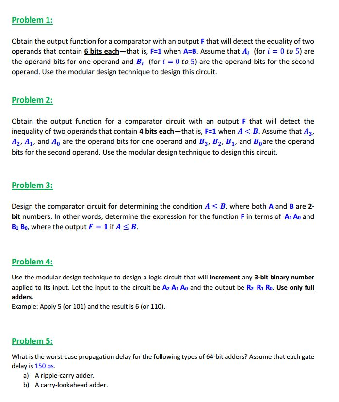 Solved I dont know if i got the problems correct, can i see | Chegg.com