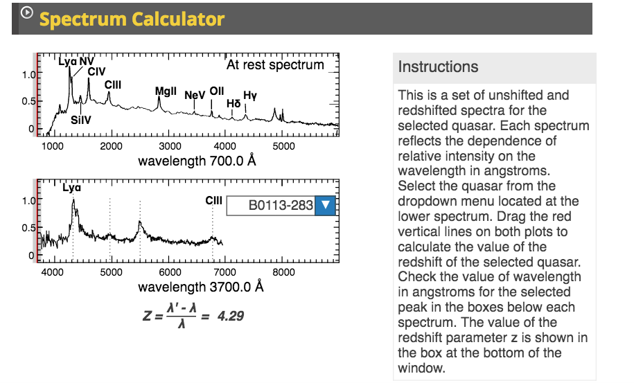 z redshift equation