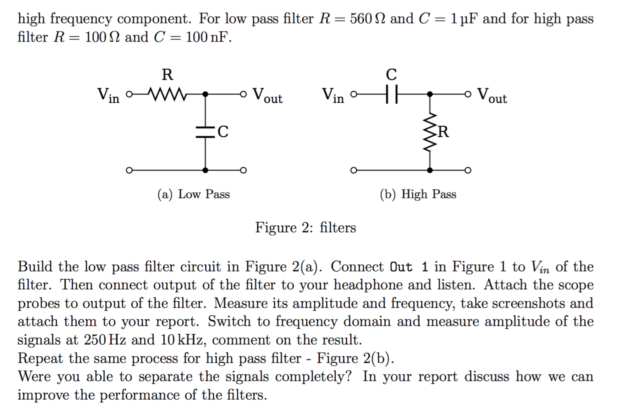 Separating Signals Circuit Diagram
