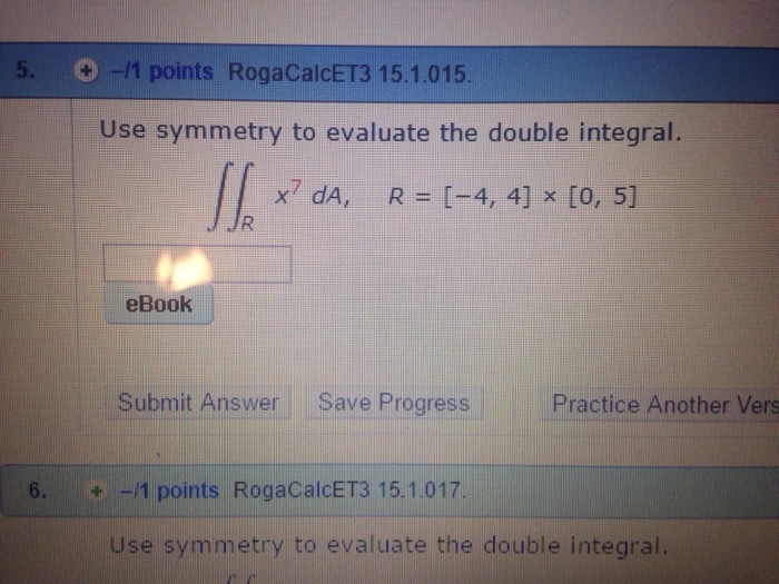 Solved Use Symmetry To Evaluate The Double Integral Chegg Com   Image