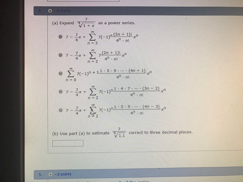 x to the power 4 7 x square 1