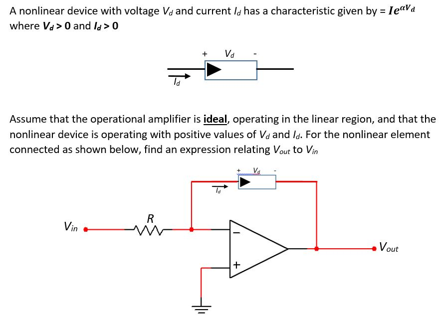 Solved aVd where Vd> 0 and ld>0 + Vd - ld Assume that the | Chegg.com