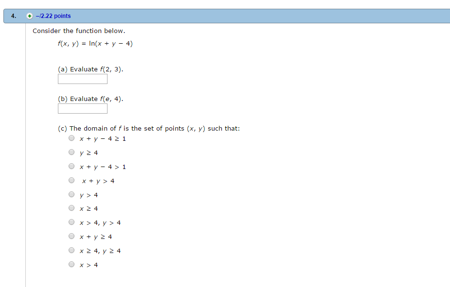 Solved 4. -12.22 Points Consider The Function Below. F(x, Y) | Chegg.com