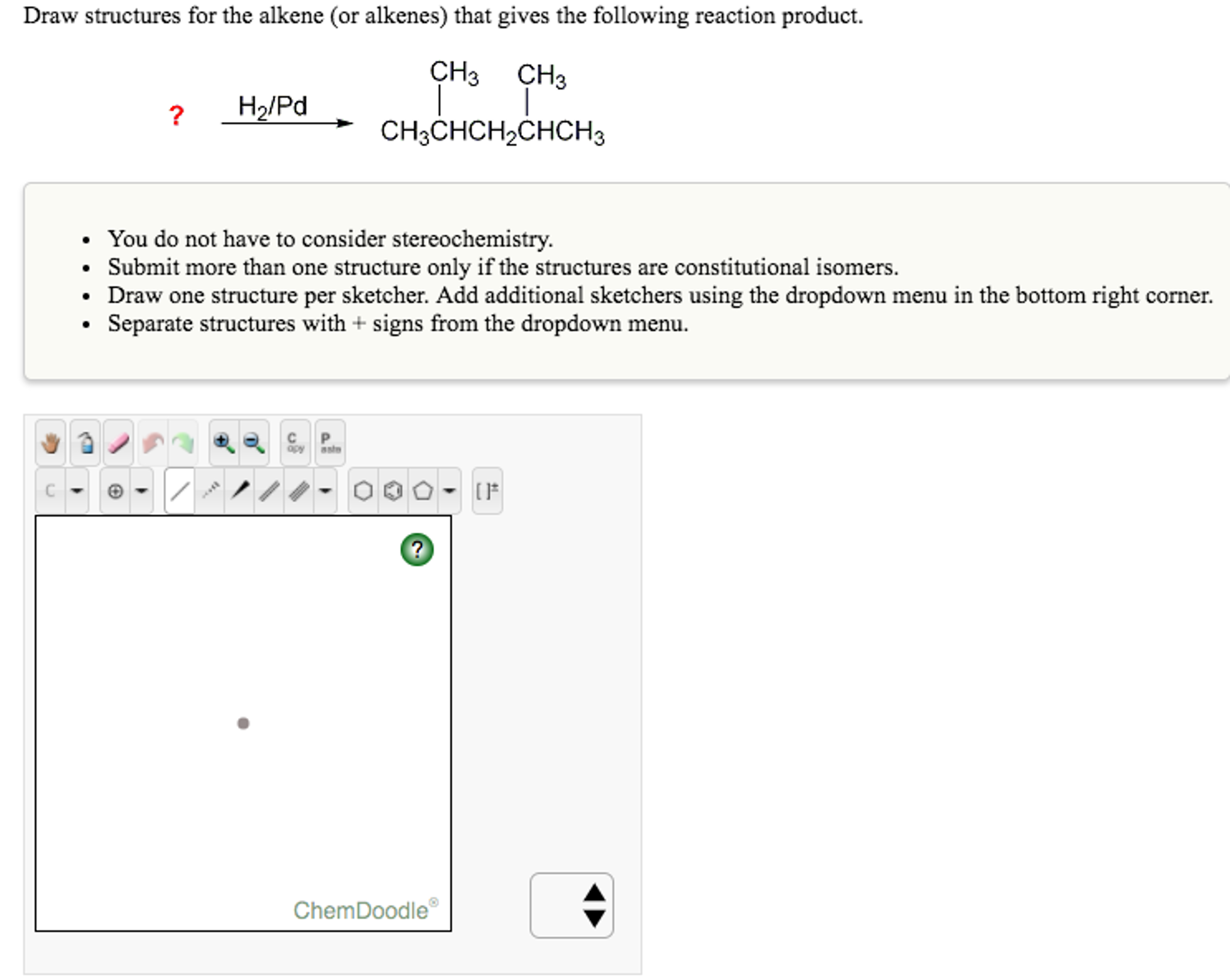 Solved Draw Structures For The Alkene (or Alkenes) That | Chegg.com