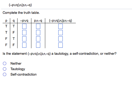 Solved Use a truth table to determine whether the statement | Chegg.com