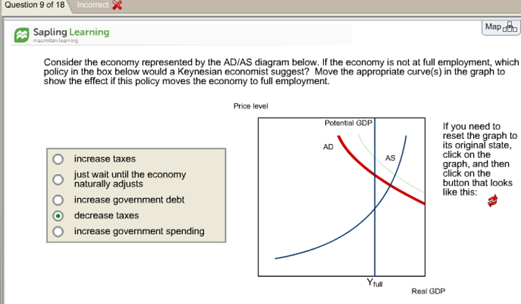 Solved Consider The Economy Represented By The AD/AS Diagram | Chegg.com