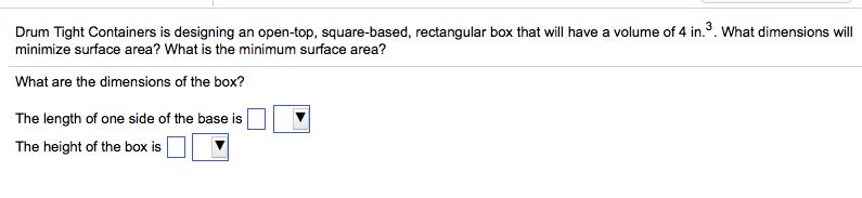 Solved Drum Tight Containers Is Designing An Open top Chegg