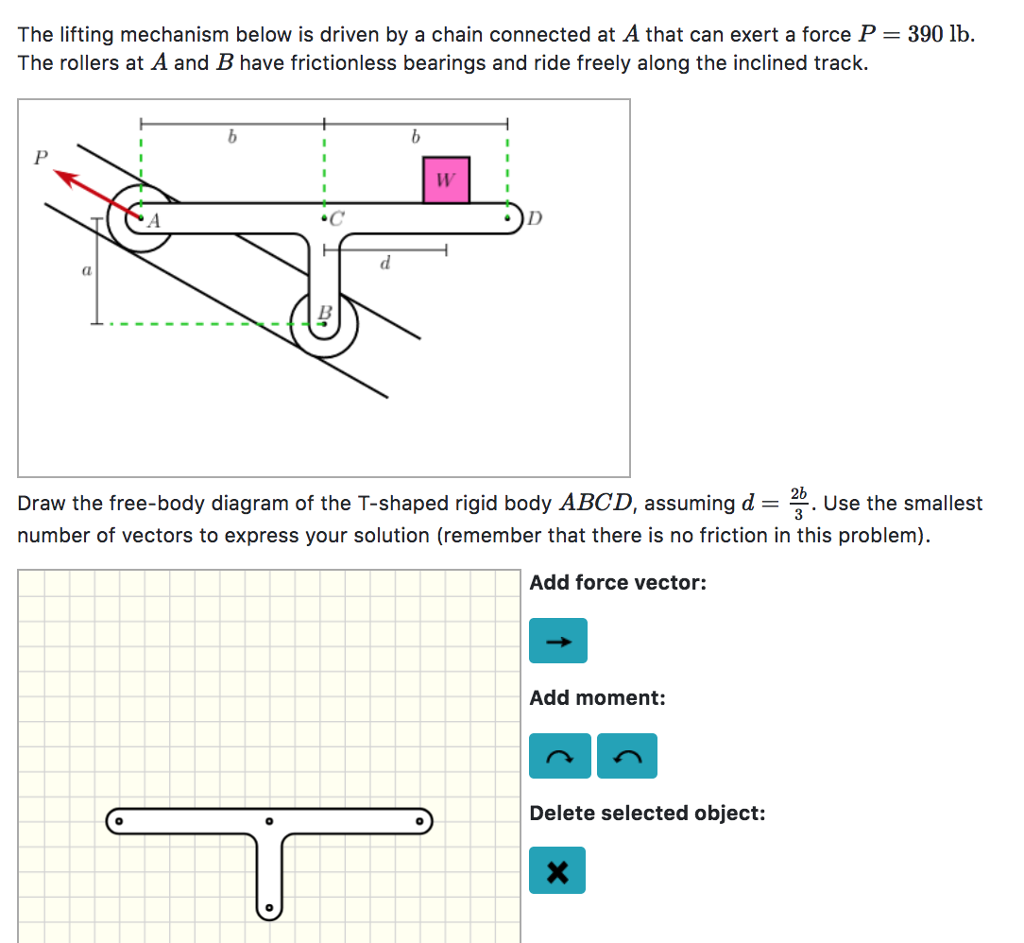 Solved The lifting mechanism below is driven by a chain