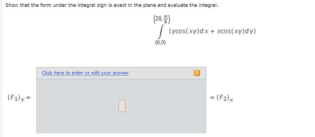 integral of xcos xy